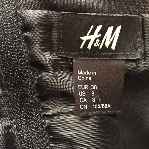 H&M Strapless Two Pocket Pleated Dress Size 8 - Picture 6 of 7